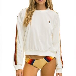 Aviator Nation Classic Velvet Relaxed Sweatshirt